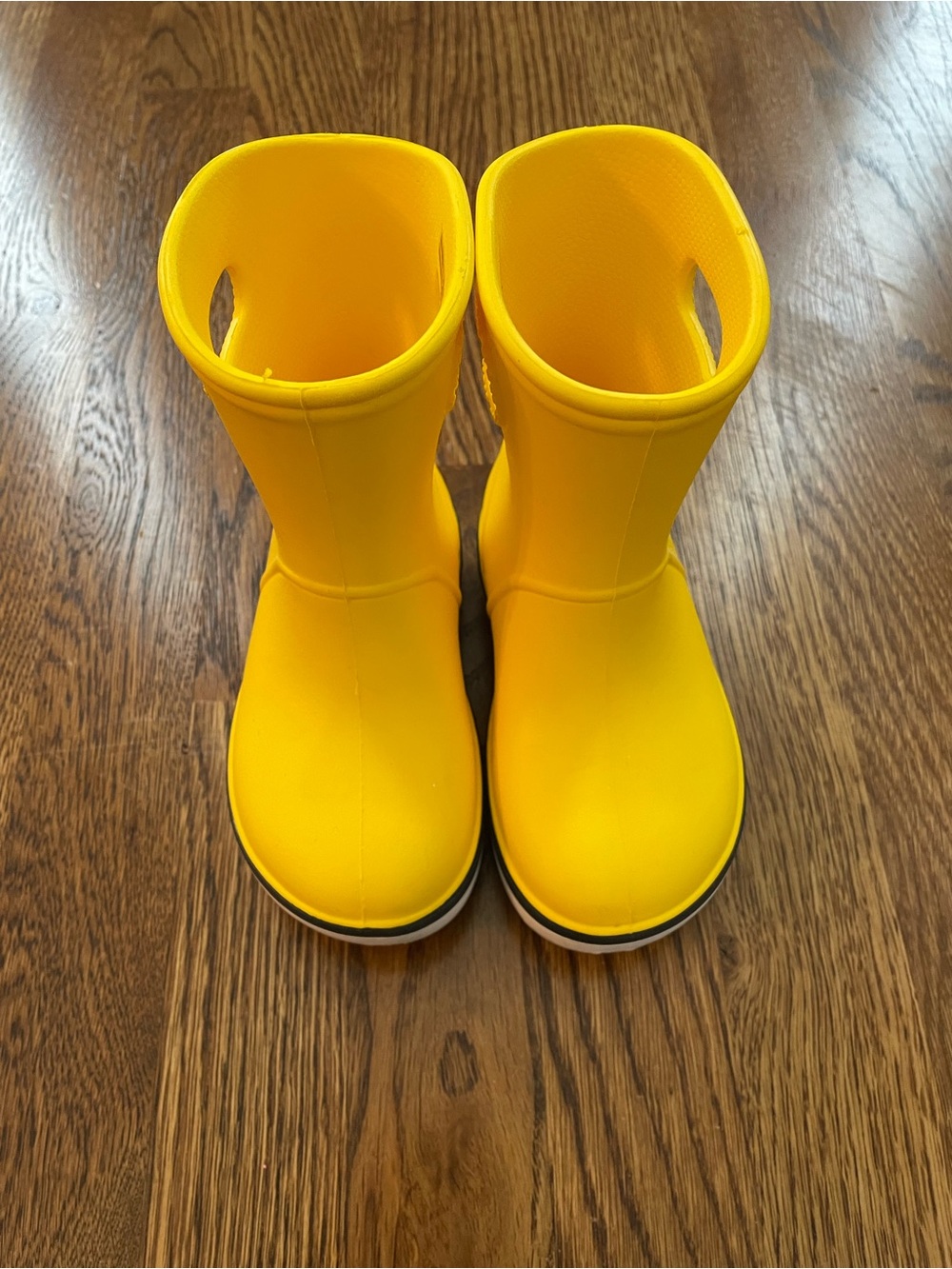 Toddler Crocs Yellow Rain Boots Size 8 - Like NEW